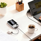 Wireless Charger - Magnetic Fast Charging Pad, 20000mah High Capacity Hub, Match wtih Phone, Earphones, Tablet, Laptop & Smartwatch, Perfect for Desk, Home & Workplace 4.09x2.68x0.75 Inches