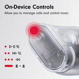 True Wireless Noise Cancelling Earbuds, Enhanced Apple & Android Compatibility, Built-in Microphone, Sweat Resistant Bluetooth Headphones, Spatial Audio