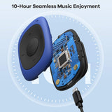 8GB Clip MP3 Player with FM Shuffle, Portable Music Player with Sweatproof Silicone Case for Sports
