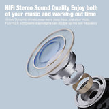 Bluetooth Headphones, Wireless Headphones with 16 Hours Playtime Bluetooth 5.3 Wireless Earbuds HD Deep Bass Stereo Sound Isolation IPX7 Waterproof Earphones for Workout Running Sports